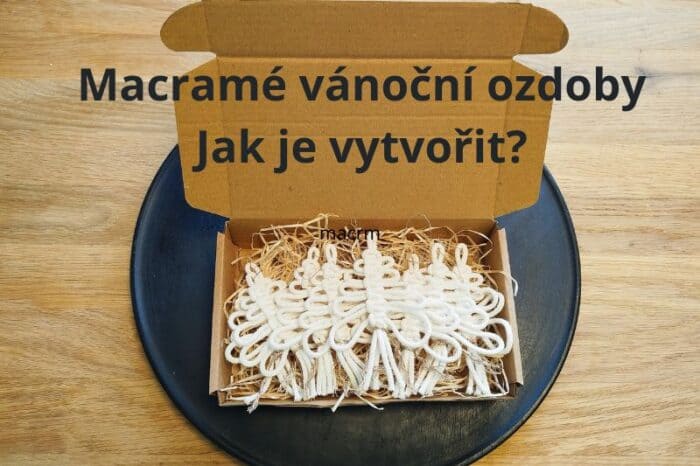 Macramé vánoční ozdoby (1)