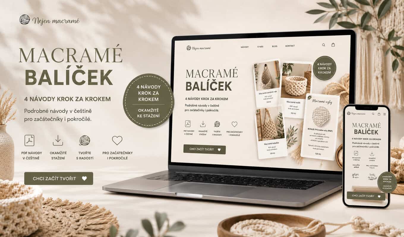 Macramé návody start balíček